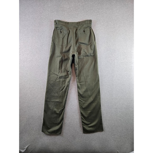 Vintage Guy Leroy French Military Trousers Mens 32x34 85L Army Green Pants 1985